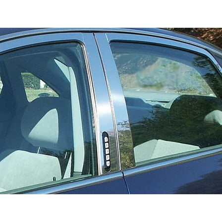 Stainless Steel Pillar Trim 4Pc Fits 2005-2007 Ford Five Hundred PP45490 QAA