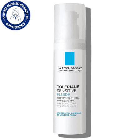 La Roche-Posay Toleriane Sensitive Fluide Protective Moisturizer, 1.35 Fl Oz