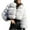 White, variant on IROINNID Women's Faux Fur Jacket Long Sleeve Solid Color Outwear, Comfy Winter Warm Jackets Faux Jacket Warm Furry Faux Jacket Outerwear