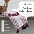 thumbnail image 6 of HEIRLOOM COMFORT Decorative Dotted Kitchen Towels 12 Pack, Super Absorbent, 100% Cotton, Fast Dry Towels with Tassels for Everyday Use, Cleaning, and Drying Dishes - Mint Green, Orange, Burgundy, 6 of 7