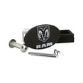 thumbnail image 2 of RAM Wordmark with Logo Black Metal Trailer Hitch Cover Plug 2 inch Post, 2 of 2