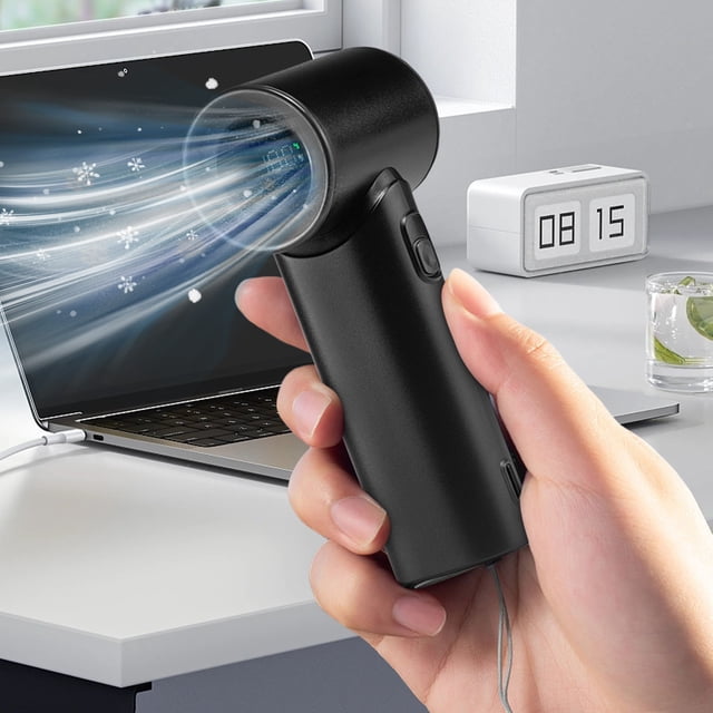 Fan Handheld Portable Handheld Turbo Fan Mini Handheld Fan Portable Fan for Travel Small Fan Handheld Fan Mini Handheld Turbo High Speed Small Fan USB Charged Iced Hanging Fan Portable Bladeless Fan