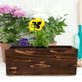 thumbnail image 3 of Wood Planter Box Decorative Window Box Planters Rectangular Planter Rustic Wooden Box Flower Pot Garden Container Succulent Plant Pot Wedding Decor, 3 of 8