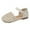 White, variant on Tosmy Sandals For Grils Dress Shoes Beach Vacation Daily Open Toe Glitter For Little/Big Kids Toddler For 5.5-6 Years
