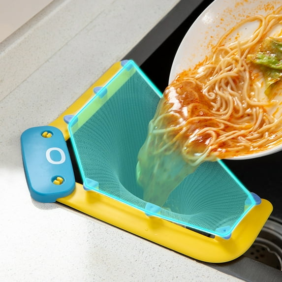 Travelwant Cute Sink Holder Filter Triangle Tri-Holder Filter,Filter with 50 pcs Sink Strainer Bag Multipurpose RV WashBasin Garbage for Kitchen Food Waste Leftover Garbage