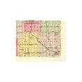 thumbnail image 2 of Historic County Map - Shawnee County Kansas - Everts 1887 - Vintage Wall Art, 2 of 4