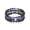 Sodalite, variant on Jewelry Men's Sodalite Stone with Gold Plated Hematite, Lava and Wood Bead Stretch Bracelet Set of 3