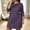 Navy, variant on NominalSnug Womens Plus Size Nightgowns 3/4 Sleeve Sleepwear Crewneck Nightdress Loose Comfy Homewear