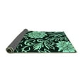 thumbnail image 2 of Ahgly Company Indoor Rectangle Abstract Turquoise Blue Contemporary Area Rugs, 5' x 7', 2 of 4