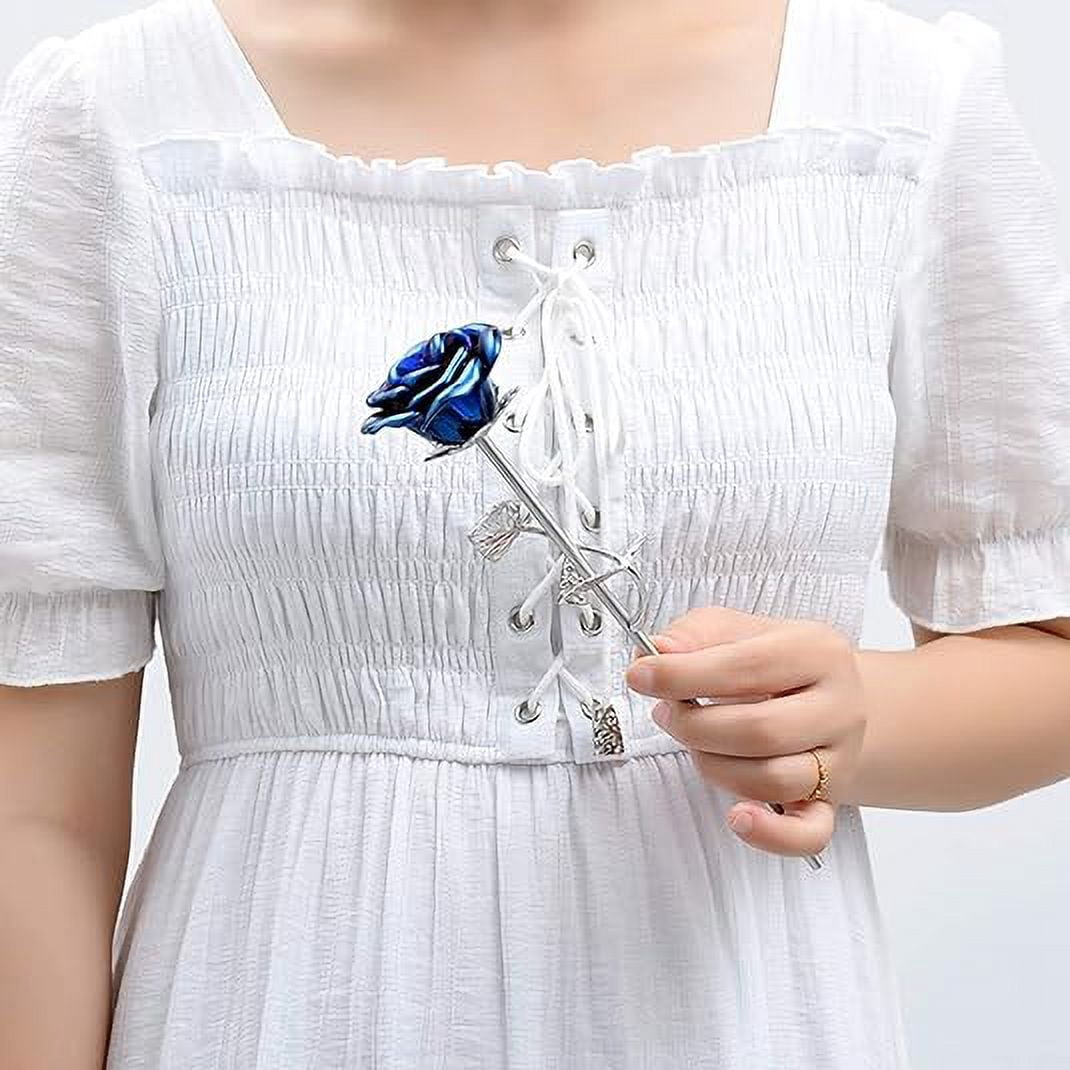 Rose Flower Keepsake Urns for Human Ashes - Memorials Urn Locket - Long-Stem Colorful Rose Flower Cremation Urns - Funeral Urn for Ashes