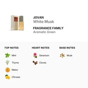 Jovan JOVAN WHITE MUSK Eau De Cologne Spray for Men 3 oz