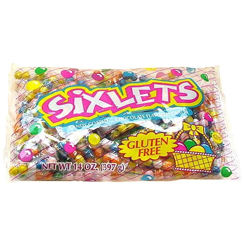 Sixlets GlutenFree Candy Coated Chocolate Flavored Candy, 14 Oz