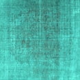 thumbnail image 1 of Ahgly Company Machine Washable Indoor Square Persian Turquoise Blue Traditional Area Rugs, 4' Square, 1 of 4