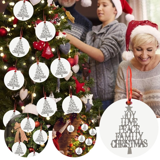 Fiudx Ofertas Relámpago El Árbol De Navidad Adorna El Colgante Del Pvc De Las Decoraciones Los 8Cm Del Sitio