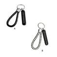 thumbnail image 3 of VONKY Car Key Ring Anti-lost Rubber Keyring Knitted Portable Car Key Chain, Black Number Plate and White Keyring, 3 of 6