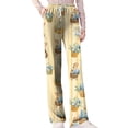 thumbnail image 4 of Wutalume Women's Easter Print Casual Pants, Loose Fit Comfy Trousers for Holiday Spring Daily Wear, Breathable Fabric, Drawstring Waist, Fun Seasonal Design,Complexion L, 4 of 6