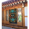 thumbnail image 2 of XMXT Japanese Noren Doorway Room Divider Curtain,Persian Eye Print Restaurant Closet Door Entrance Kitchen Curtains, 34 x 56 inches, 2 of 7