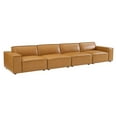 thumbnail image 2 of Modway Restore 4-Piece Faux Leather Upholstered Sofa in Tan Finish, 2 of 10