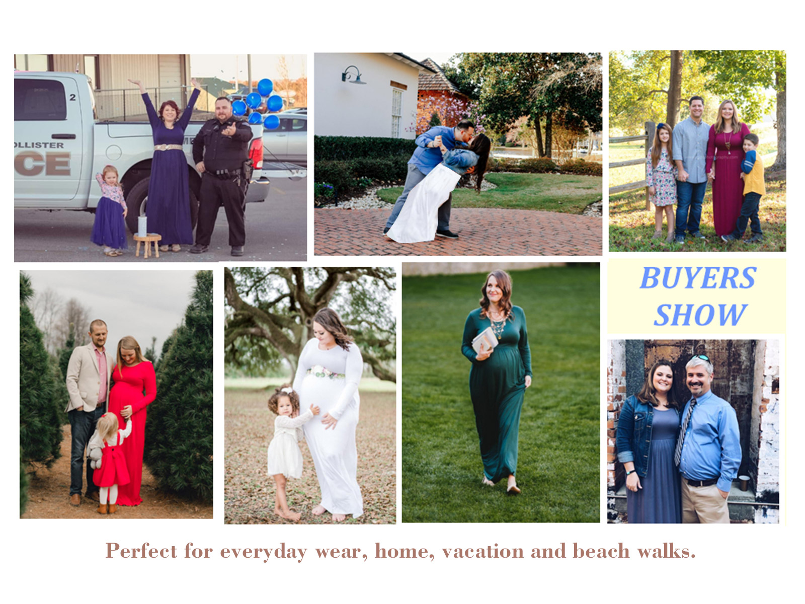 Mengpipi Women's Plus Size Long Sleeve Maxi Dress, Red photo 5