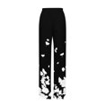 thumbnail image 4 of SELONE Independence Day Wide Leg Pants for Women Petite Plus Size with Pockets Holiday Wear Black S, 4 of 4