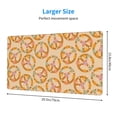 thumbnail image 5 of DouZhe Large Mouse Pad, Vintage Floral Peace Symbol Non-Slip Waterproof Rubber Keyboard Office Desk Pads Mousepad, 29.5 x 15.8 inches 3mm Thick, 5 of 7