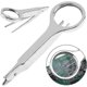 thumbnail image 3 of 10x Magnifier with Tweezers, Magnifying Tweezers Magnifying Glass, Handheld Magnifier Tweezers Repairing Loupe Toolsilver1pcs.., 3 of 5