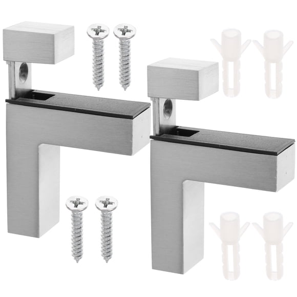 WORGEOUS 2 piezas de madera ajustable soporte de pared de la pared de la pared de la pared soportes flotantes de servicio pesado