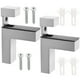 thumbnail image 1 of 2 piezas soportes de vidrio soportes de montaje de vidrio ajustable soportes de pared, 1 of 5