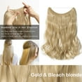 thumbnail image 2 of 20” Invisible Wire Hair Extensions Miracle Secret Fish Line Hairpieces Silky Straight Synthetic hair, 2 of 4
