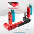 thumbnail image 4 of Charging Dock Station for Nintendo Switch & OLED Model Joycon Controller Charger with USB Port, 2 Game Card Holder Slots, 4 of 10