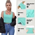 thumbnail image 3 of Crop Tops AURUZA para Mujer sin Mangas con Doble Forro Azul Claro Talle S, 3 of 6