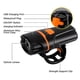 thumbnail image 4 of luz, luz delantera de bicicleta superbrillante, linterna para bicicleta, luz LED recargable por USB, luces delanteras y traseras para bicicleta (negra), 4 of 5