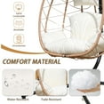 thumbnail image 6 of FKSLIFE Hanging Egg Chair With Stand Swing Chair Cushion For Indoor Outdoor Patio Garden, 6 of 6
