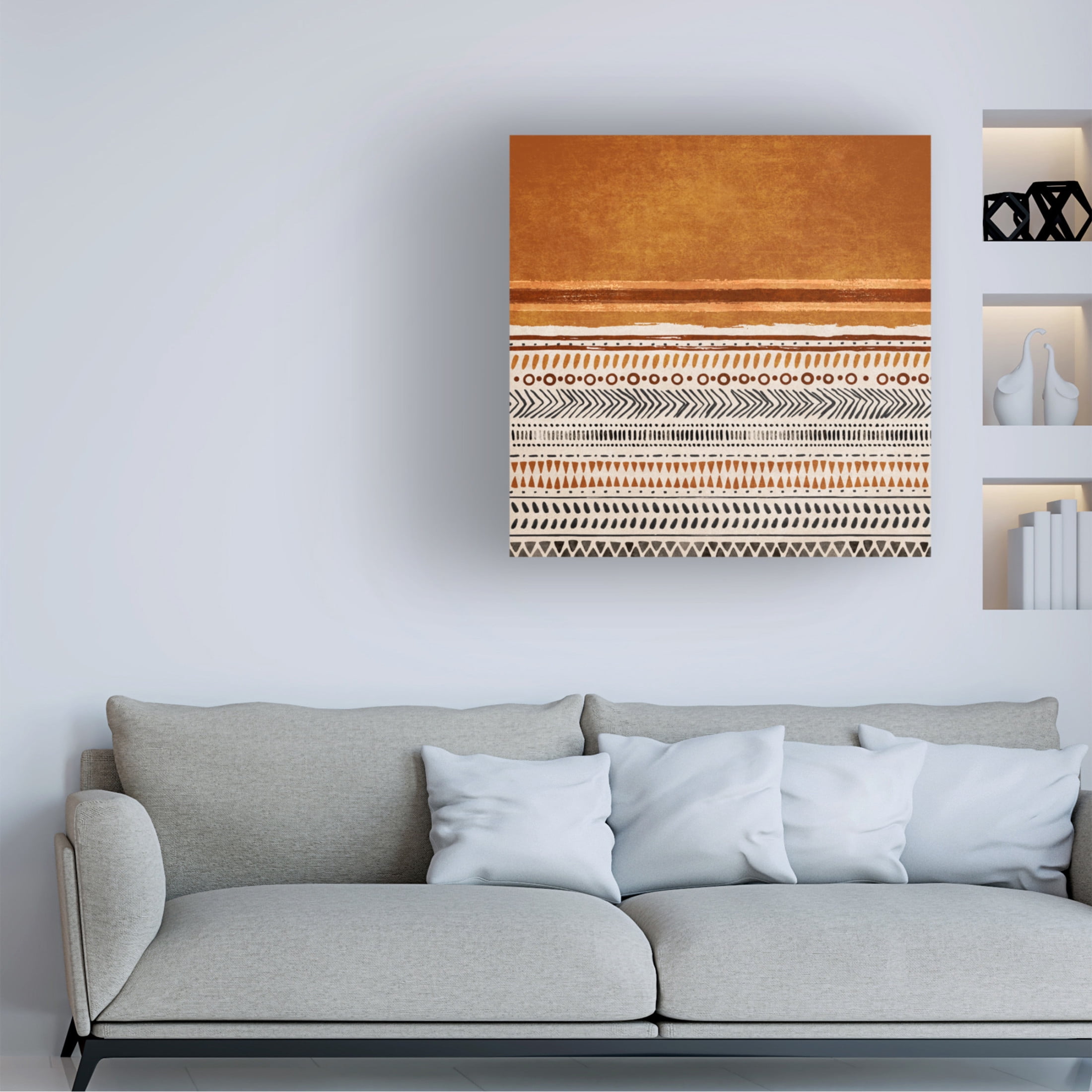 Trademark Fine Art Emel Tunaboylu Kilim Turuncu2 Canvas Wall Art