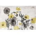 thumbnail image 2 of Grey, Jace 24x17 Gold Ornate Wood Framed with Double Matting Museum Art Print Titled - Stone Wash Poppies Light, 2 of 4