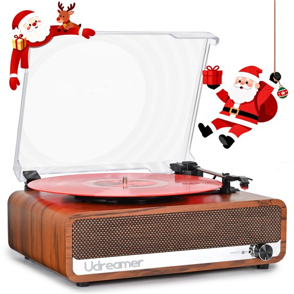 LoopTone 3 Speed Vinyl Record Player With Bluetooth In/Out, CD Cassette