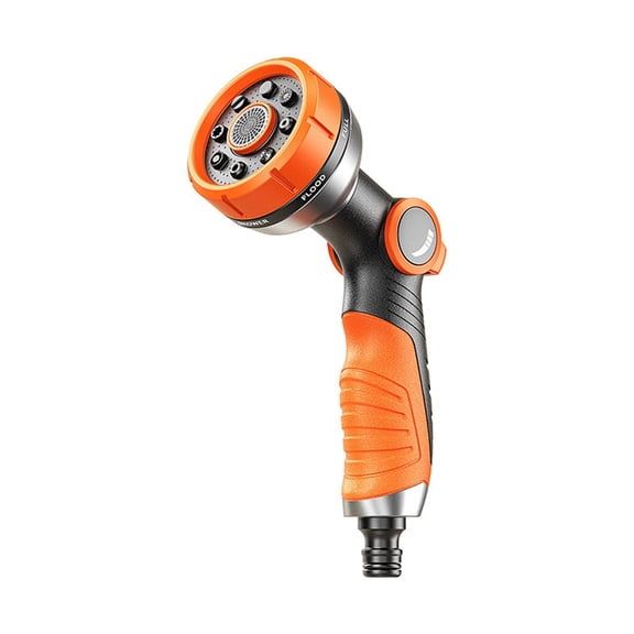 COM1950s High Pressure Water Nozzle, 9 Function Spray Nozzle for Car Wash, Garden Hose, Lawn Watering, and Outdoor Cleaning