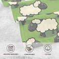thumbnail image 3 of Cartoon Sheep Bath Towel 100% Cotton Soft Thick High Absorbency Hand Face Towel Single Pack 16x28in, 3 of 7