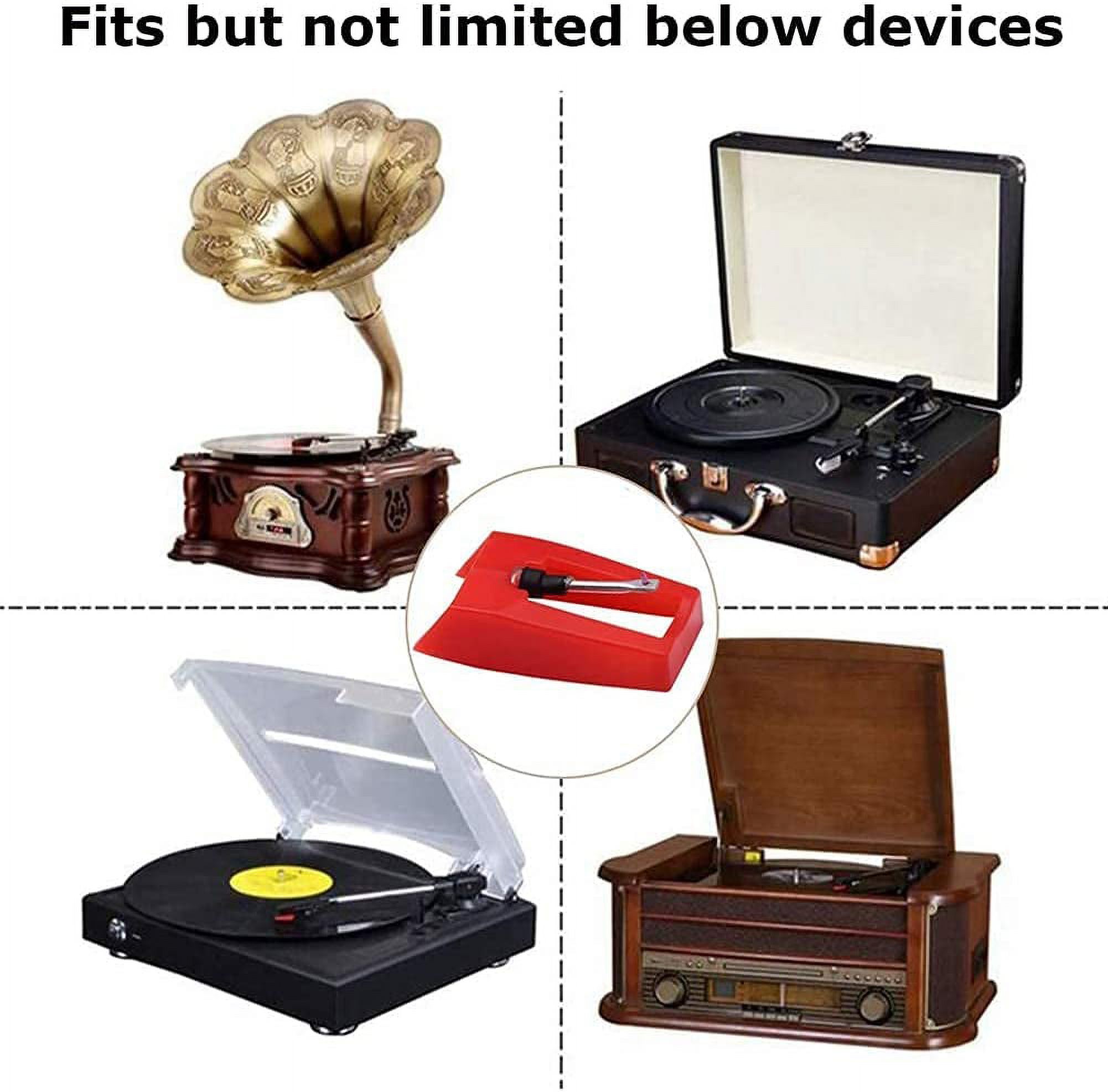 Universal Record Player Needle, 5Pack, for ION Jenson Crosley  