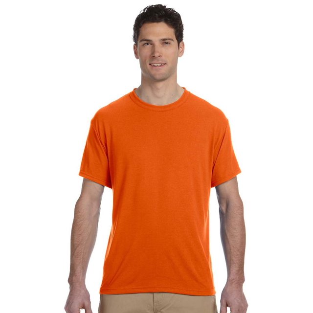 Jerzees Mueve la camiseta de la administración de la humedad, la seguridad de la naranja Jerzees Camiseta de manga corta
