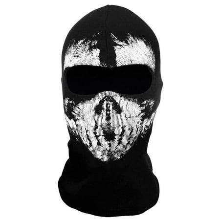 Motorcycle Game Balaclava Hood Ghost Skull Full Face Cover CS Halloween Mask US