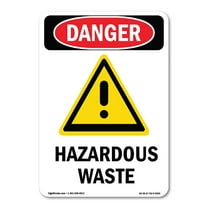 OSHA Danger Sign - -GHS Hazardous Waste | Decal | Protect Your Business, Construction Site, Warehouse & Shop Area | Made in The USA