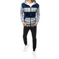 thumbnail image 3 of fartey Men's Tracksuits Sweatsuits for Men Athletic Set 2 Piece Track Suits Jogging Full Zip Hoodie with Pants Track Suit Casual Warm Up Running Sports Sweatsuit, 3 of 5