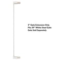 thumbnail image 3 of MidWest Homes for Pets Steel Pet Gate Extension, 3" Wide x 39" High, Soft White, 3 of 4