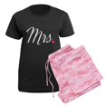 thumbnail image 5 of CafePress - Mrs. Women's Dark Pajamas - Women's Short Sleeve Print T-Shirt and Pants Dark Cotton Pajama Set, 5 of 7