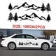 thumbnail image 2 of 2 uds pegatinas laterales para el cuerpo del coche calcomanías de montaña negra árbol bosq Abanopi Etiquetas engomadas del coche, 2 of 6