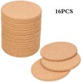 thumbnail image 2 of JIAIA 16-Piece Absorbent Cork Marble Style Drink Coaster Set with Holder, 2 of 4