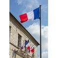 thumbnail image 2 of Jaynes Gallery 17x24 Black Ornate Wood Framed with Double Matting Museum Art Print Titled - France-Giverny Flags of France in town, 2 of 4