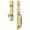 Lifetime Brass, variant on Grandeur 846197 Fifth Avenue Solid Brass Rose Keyed Entry Single Cylinder Full Plate "F"