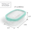 thumbnail image 4 of Totally Kitchen Rectangle Food Containers, Mint, 20 Pcs, 4 of 10